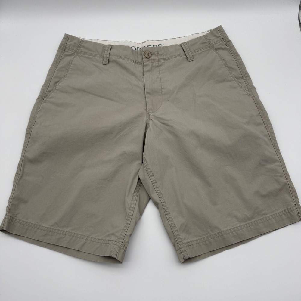 Dockers Men's Chino Shorts Size 33 Khaki Beige Classic Fit Golf Preppy Casual
